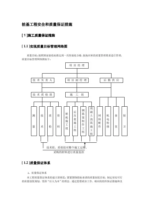 桩基工程安全和质量保证措施