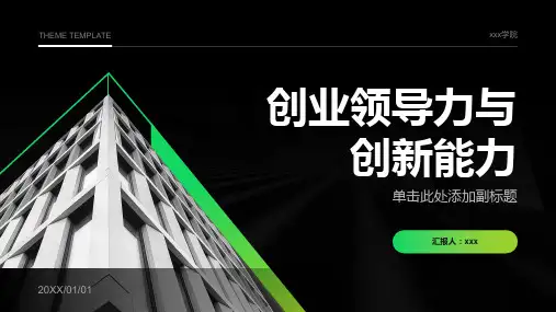创业领导力与创新能力