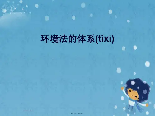 环境法的体系