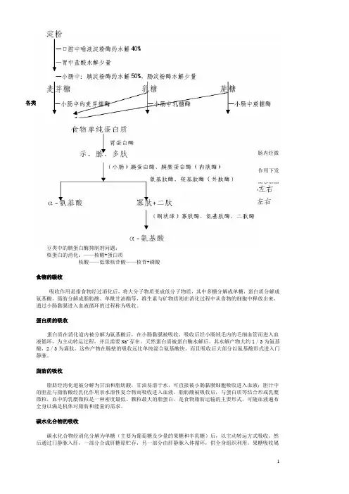 食物在体内的消化吸收论文