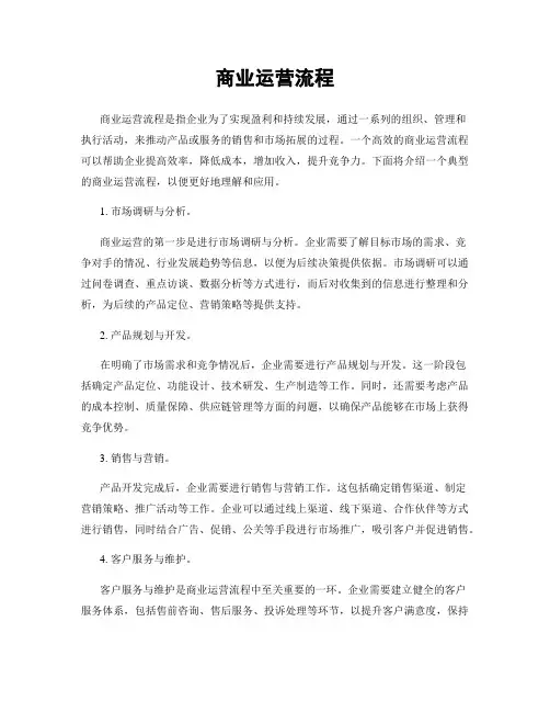商业运营流程