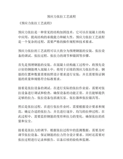 预应力张拉工艺流程