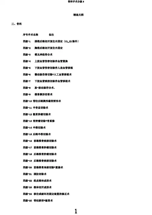 骨科手术分级3