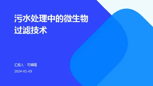 污水处理中的微生物过滤技术
