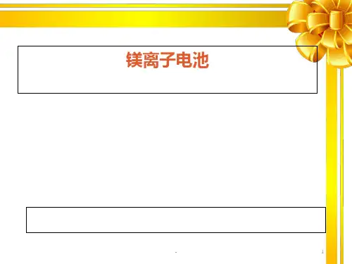 镁离子电池PPT课件