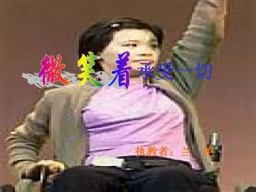 微笑着承受一切课件