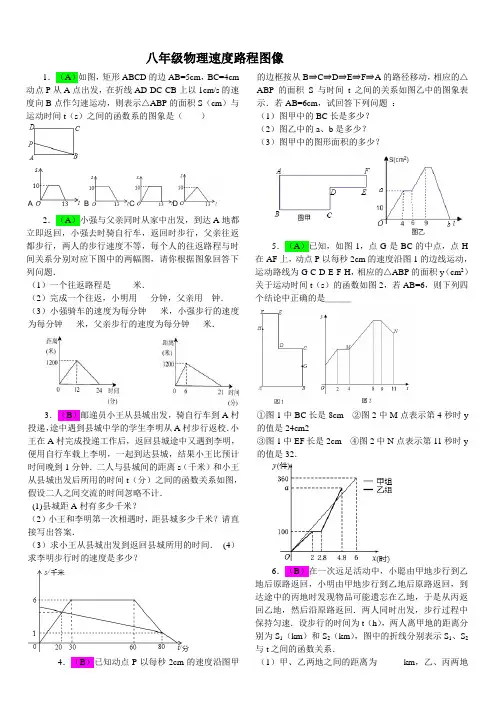 八年级物理速度路程图像