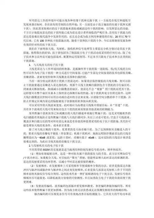 雷达反干扰