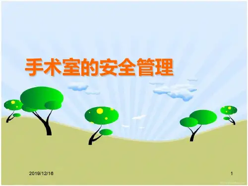 手术室的安全管理PPT课件
