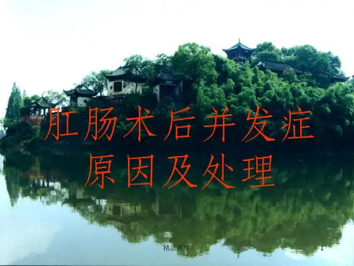 《肛肠术后并发症》PPT课件【38页】