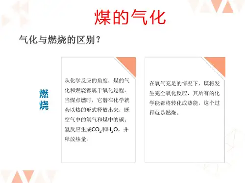 煤转化技术：煤的气化