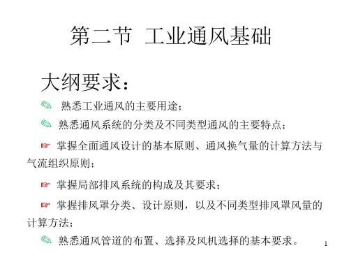 局部排风装置排风量与风速的计算