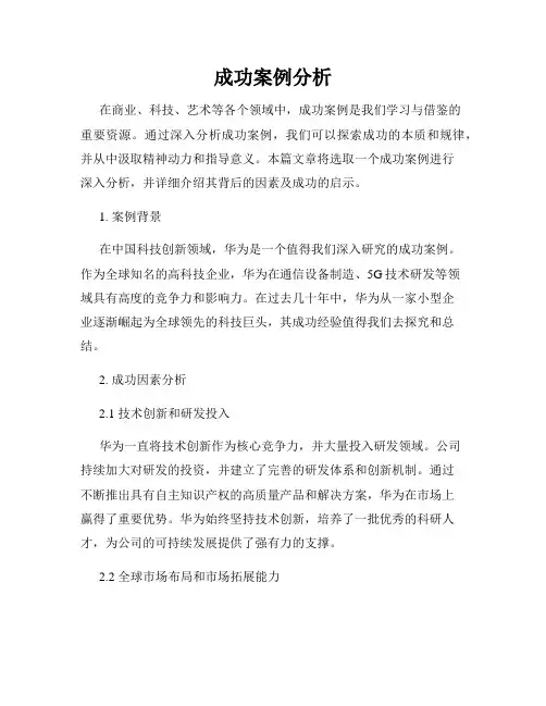 成功案例分析