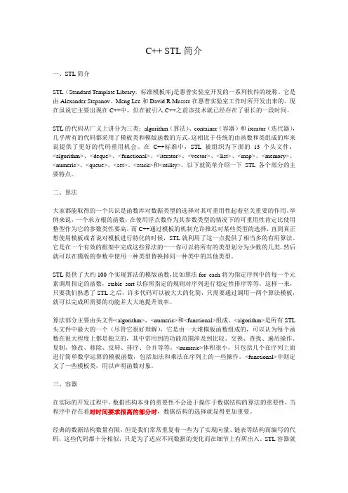 STL简介
