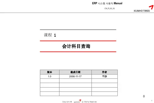 SAP会计科目查询