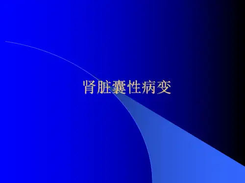 医学影像-肾囊性病变的影像学表现