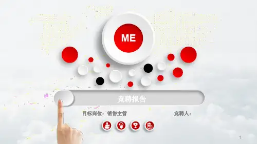 销售主管竞聘报告PPT幻灯片课件