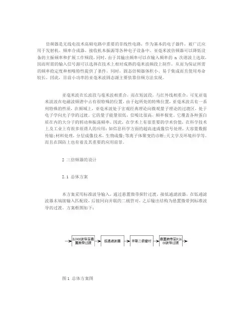 220GHz无源三倍频器设计