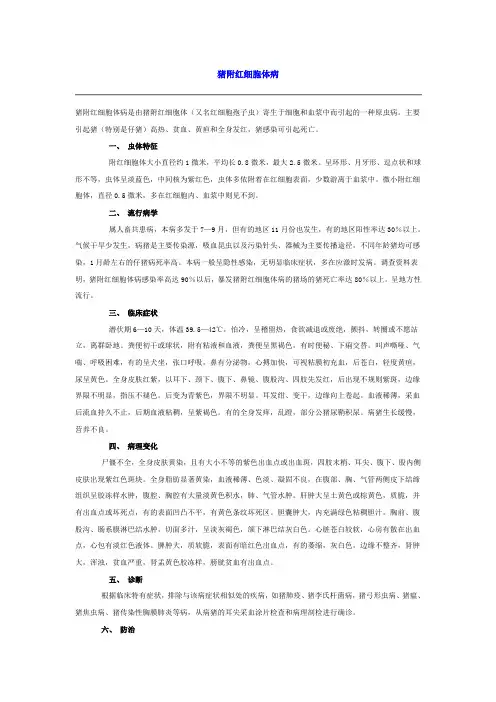 猪附红细胞体病