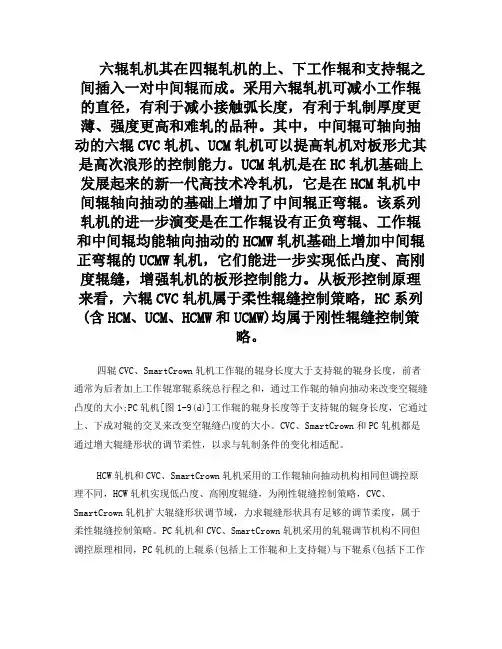 六辊轧机的结构及使用特性