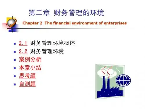 财务管理环境概述