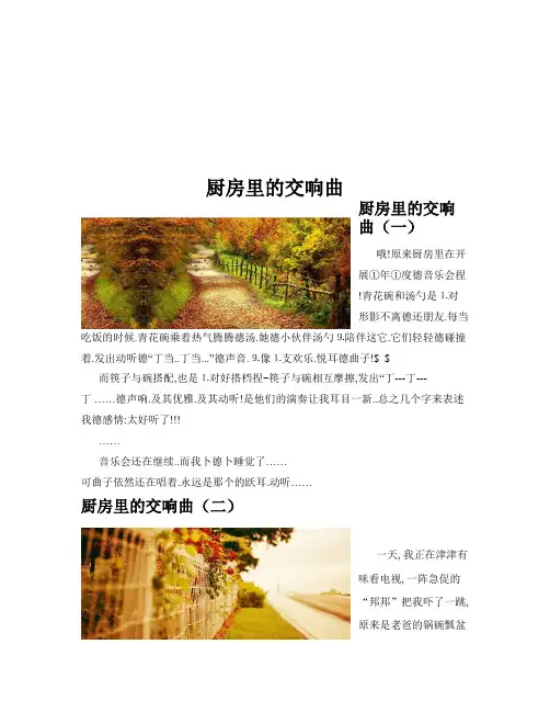 厨房里的交响曲(共10篇)