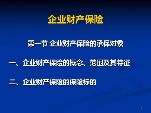 《企业财产保险》PPT课件