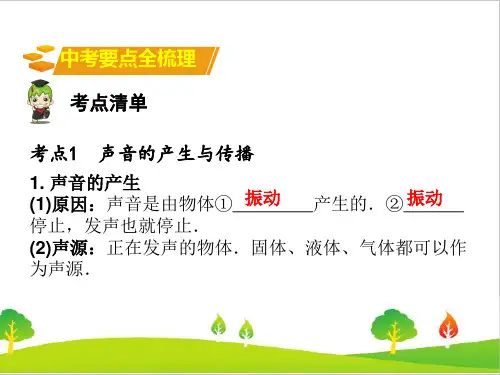最新人教版初中物理九年级上册第2章声现象精品习题ppt课件