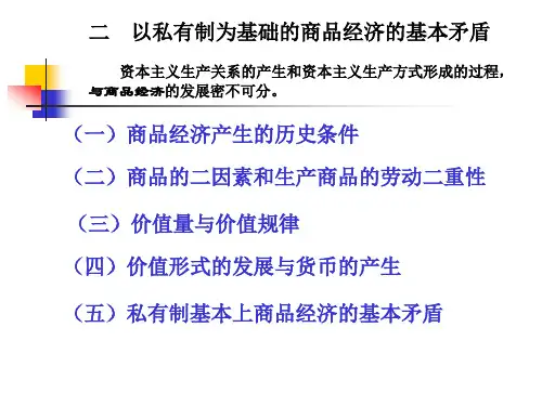 马克思主义基本原理概论第四章第一节