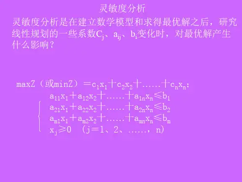 7_灵敏度分析
