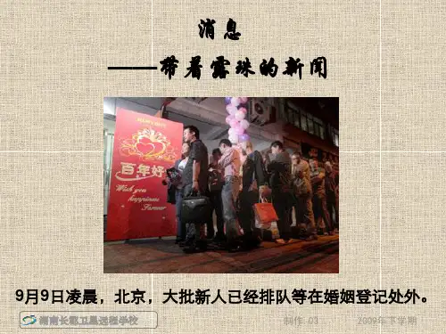 消息：带着露珠的新闻ppt6