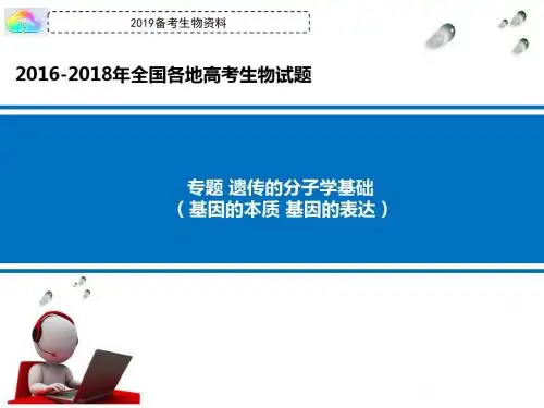 2016-2018年全国各地高考生物试题必修二遗传与进化遗传的分子学基础专题