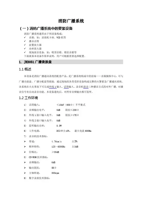 消防广播系统