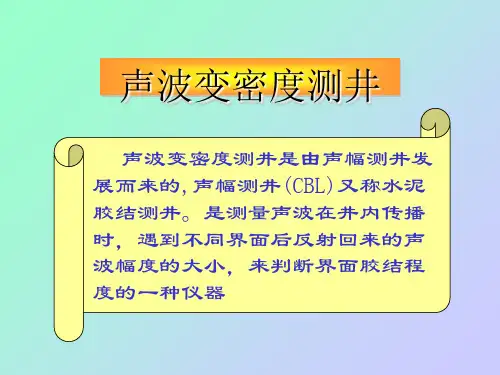 声波变密度测井