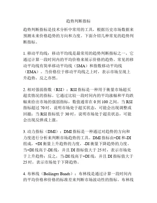 趋势判断指标