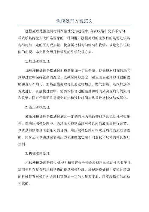 涨模处理方案范文