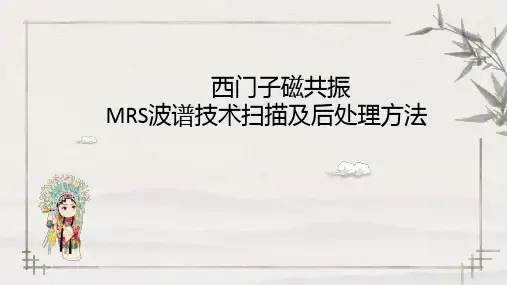 西门子磁共振MRS波谱技术扫描及后处理方法