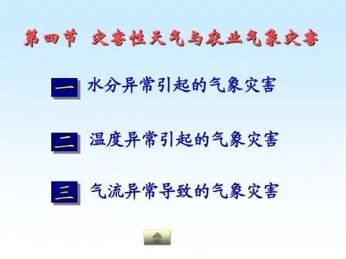 气象学之气象灾害