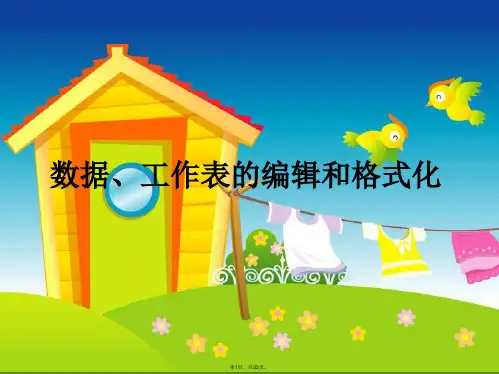 2-编辑格式化工作表