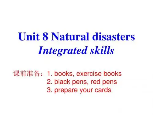 牛津译林版八年级英语上册《nit 8 Natural disasters  Integrated skills》优质课课件_0