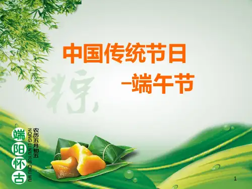 中国传统节日端午节(完整精华版)PPT课件