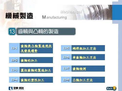 齿轮与凸轮制造现状及发展趋势(精)