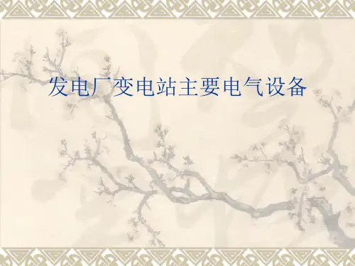 发电厂变电站主要电气设备