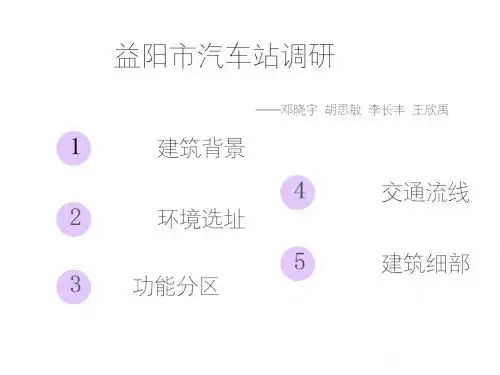 益阳市汽车站调研(修改版)+)