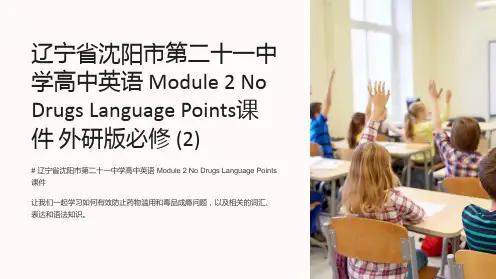 辽宁省沈阳市第二十一中学高中英语 Module 2 No Drugs Language Points