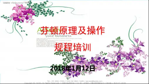 芬顿原理及操作规程培训