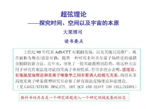 超弦理论简介.