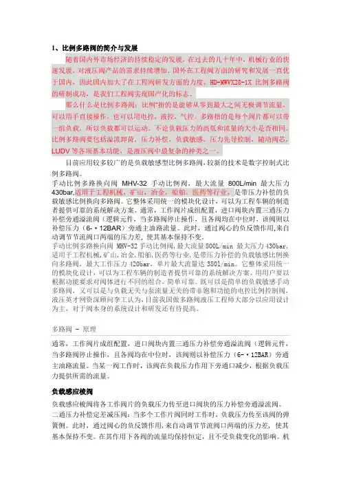 比例多路阀1