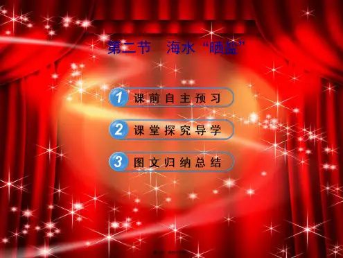 九年级化学下册 8.2 海水“晒盐”课件