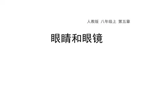 5.4《眼睛和眼镜》课件2023-2024学年人教版八年级物理上册